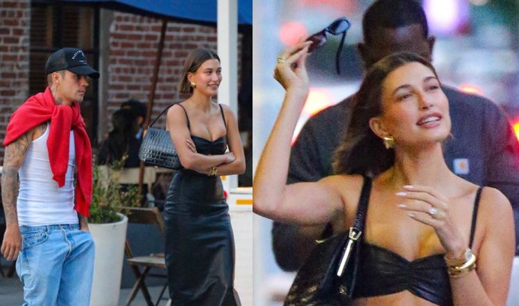 Radosna Hailey i posępny Justin Bieber idą na romantyczną kolację
