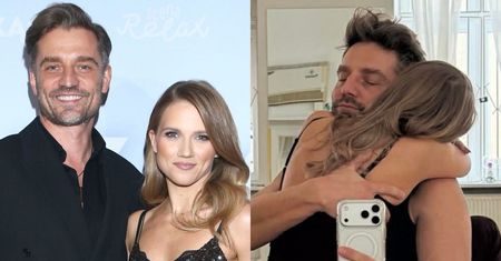 Agnieszka Kaczorowska i Marcin Rogacewicz tulą się do siebie po udanym treningu. Perfekcyjne selfie? FOTO)