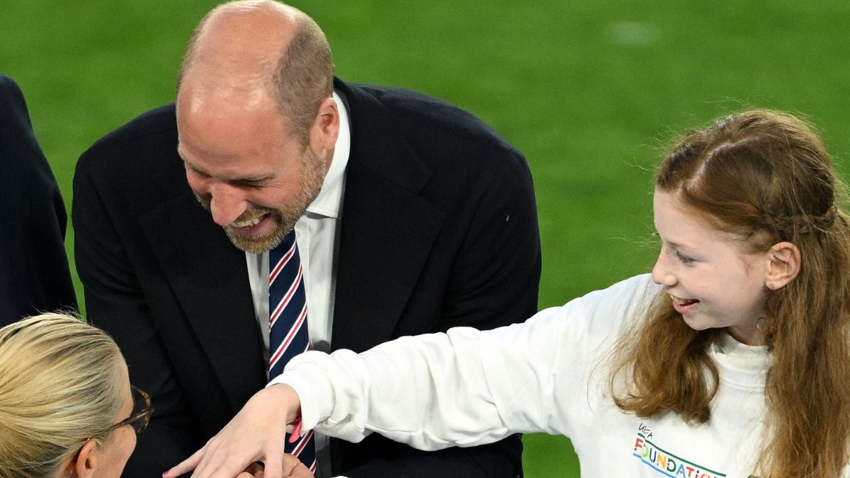 Książę William i księżniczka Charlotte na finale kobiecego Euro