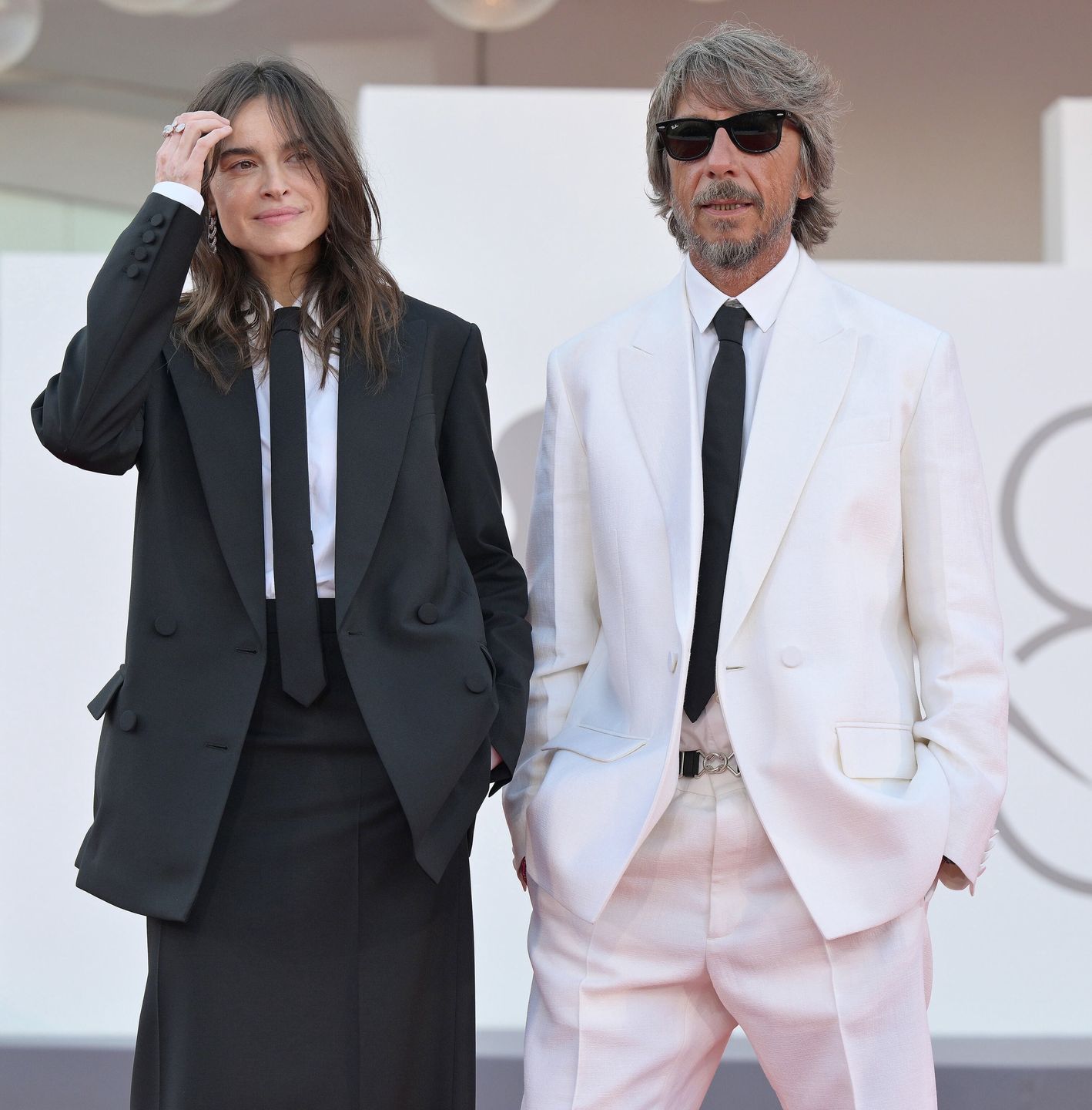 Kasia Smutniak i Pierpaolo Piccioli w Wenecji na premierze filmu "Priscilla"