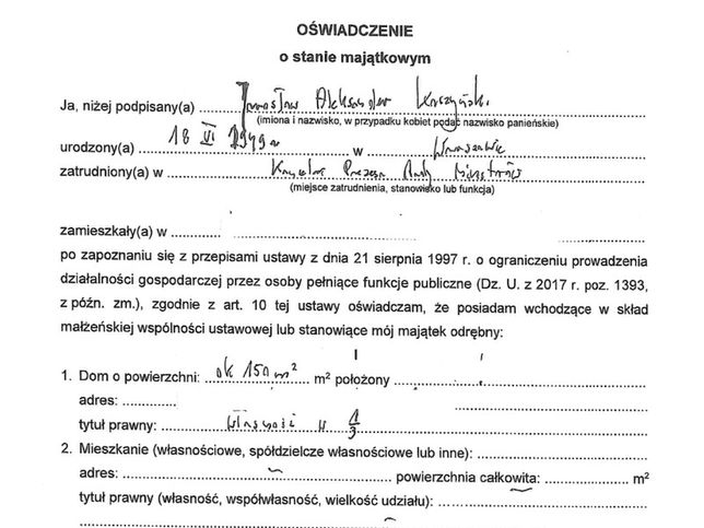 Nowe oświadczenie majątkowe Jarosława Kaczyńskiego