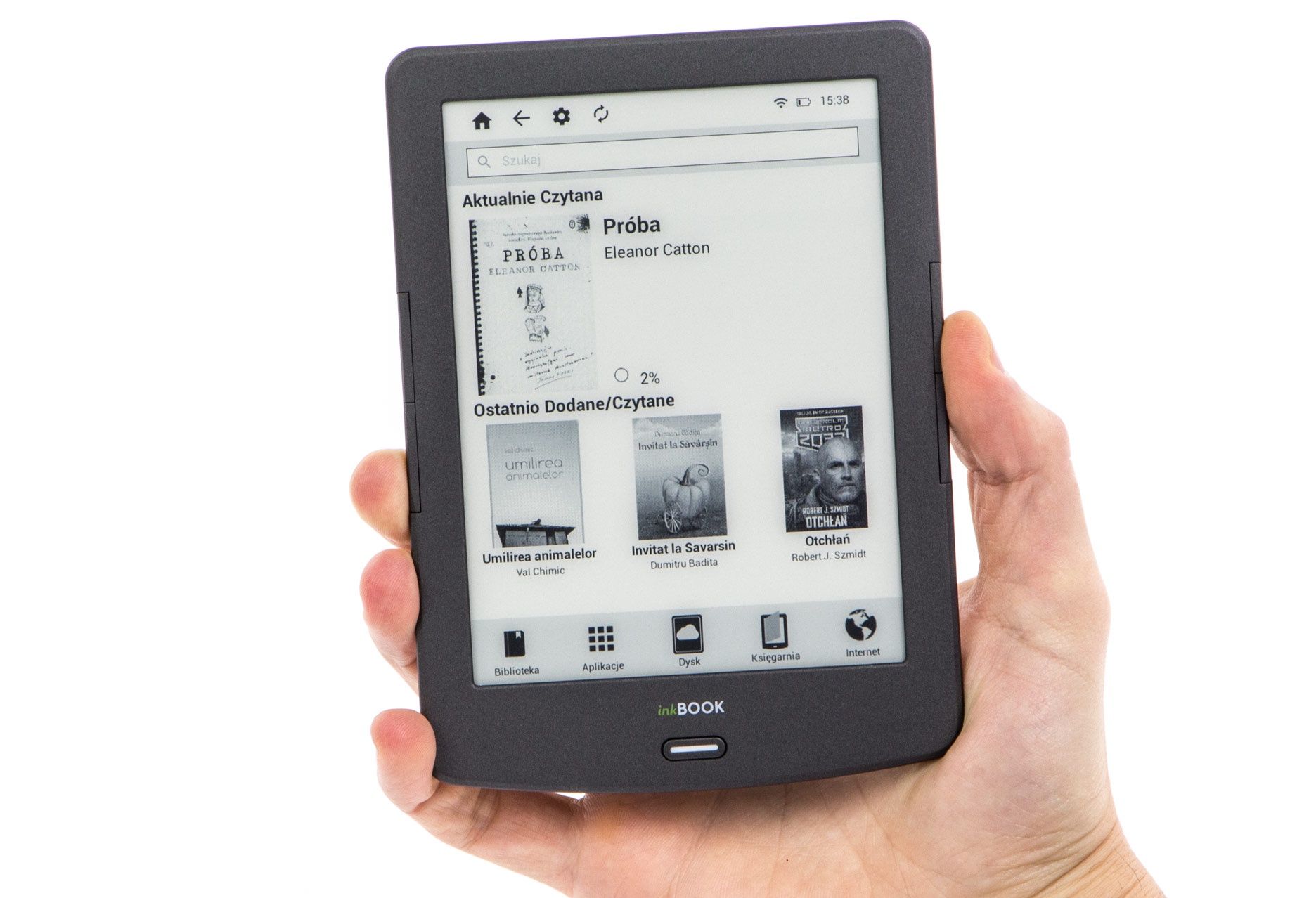 inkBOOK Classic 2 ekran główny
