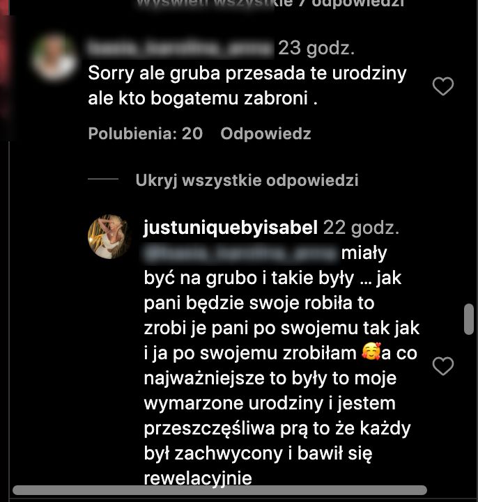 Izabela Macudzińska wdaje się w pyskówkę z internautami