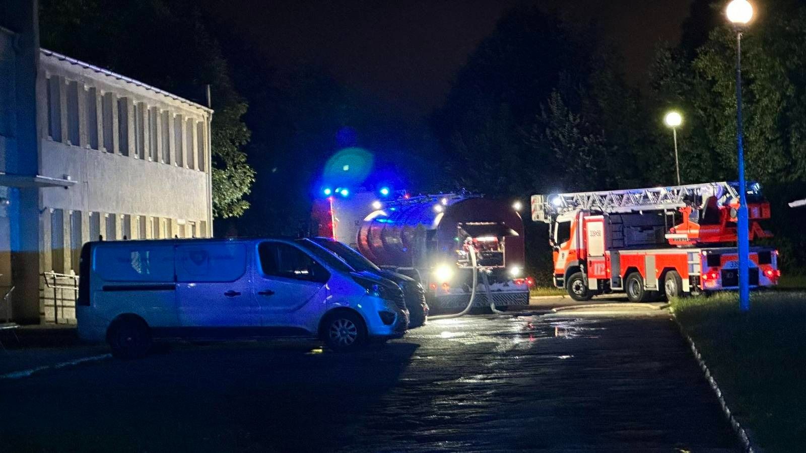 Pożar drukarni przy ul. Doświadczalnej w Lublinie