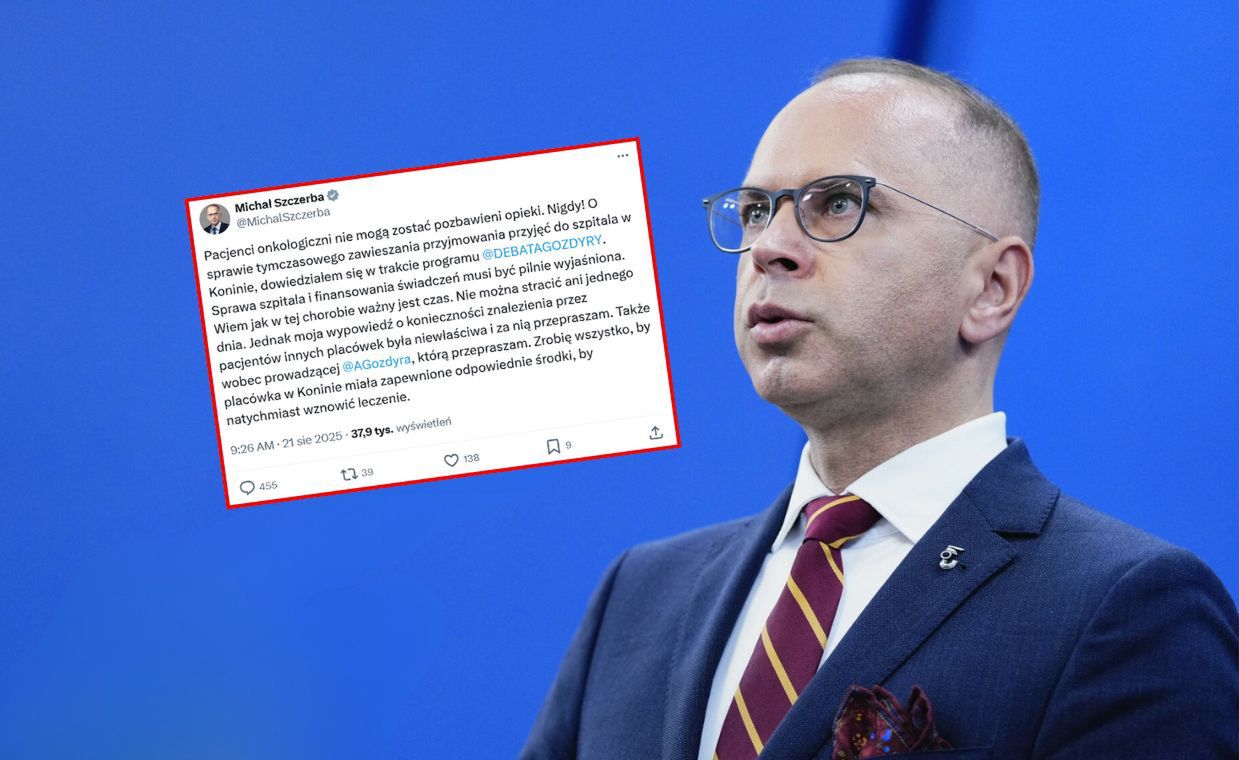 Prowadząca była w szoku. Szczerba przeprasza i tłumaczy