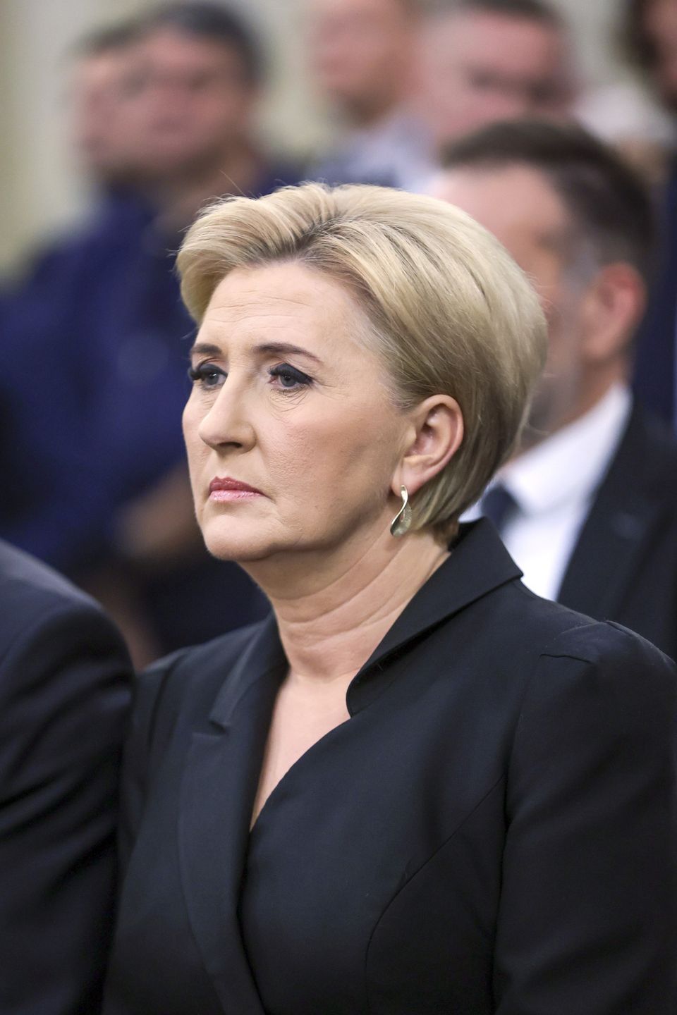 Agata Duda na pogrzebie Jacka Zielińskiego