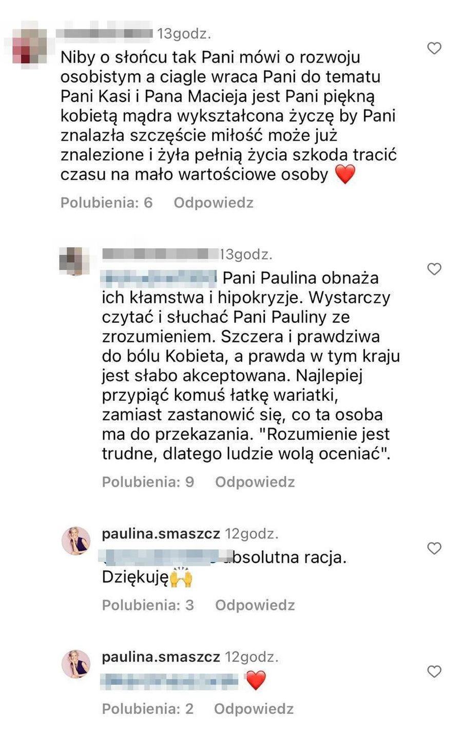 Fanka staje w obronie Pauliny Smaszcz 
