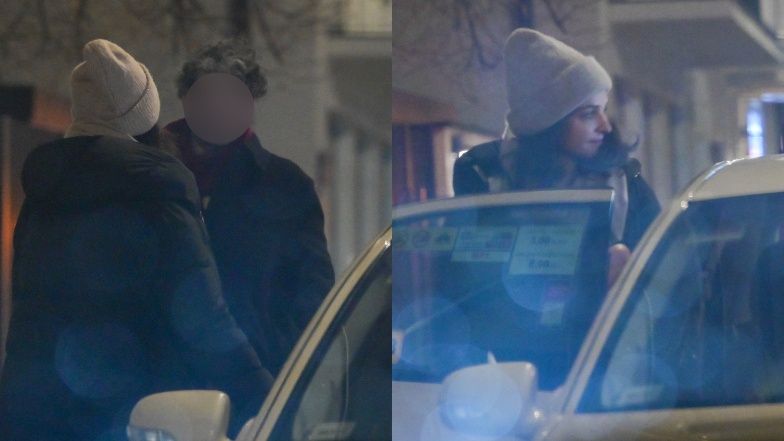 Maria Dębska na spotkaniu z tajemniczym mężczyzną