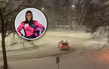 Radiowóz "leciał bokiem" na rondzie? "Ciężko znaleźć wytłumaczenie"