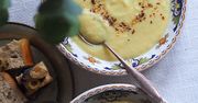 Kremowa zupa z pieczonego selera i czosnku