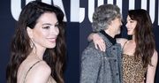 Anne Hathaway błyszczy w panterce na paryskim Fashion Weeku u boku męża (ZDJĘCIA)