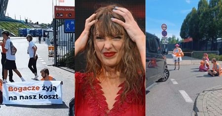 Aktywiści z Ostatniego Pokolenia ZABLOKOWALI przyjazd ekipy Taylor Swift na PGE Narodowy przed jej drugim koncertem! (WIDEO)