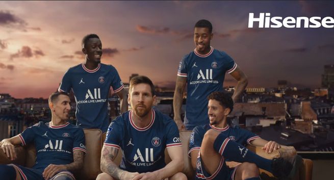 Gwiazdy Paris Saint-Germain reklamują sprzęt Hisense