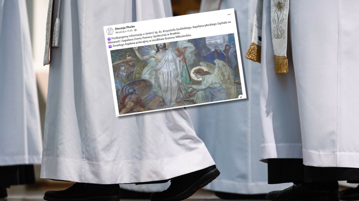 Diecezja Płocka potwierdziła śmierć duchownego