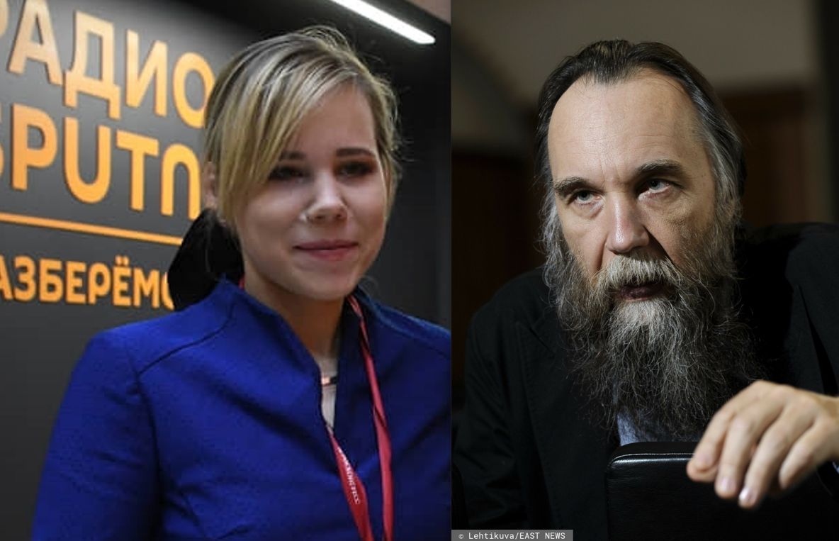 Rosja. Daria Dugina i jej ojciec Aleksander Dugin, nazywany "mózgiem Putina"