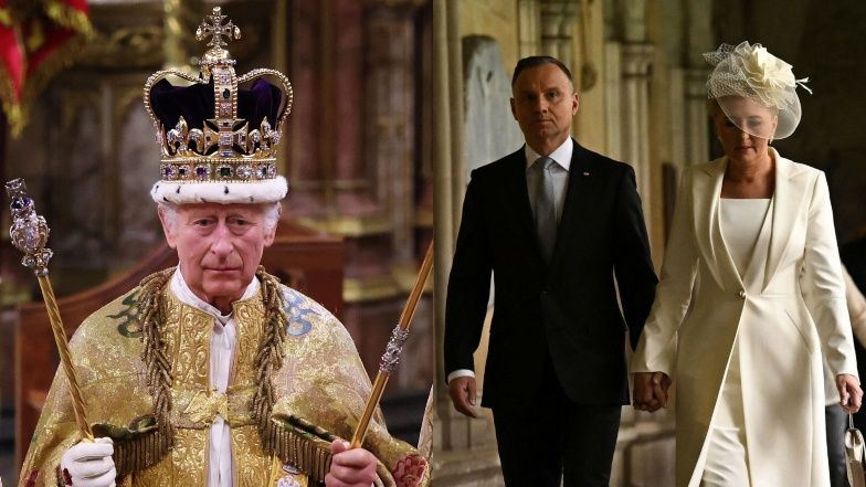 Prezydent Andrzej Duda wraz z małżonką pojawił się na koronacji króla Karola III