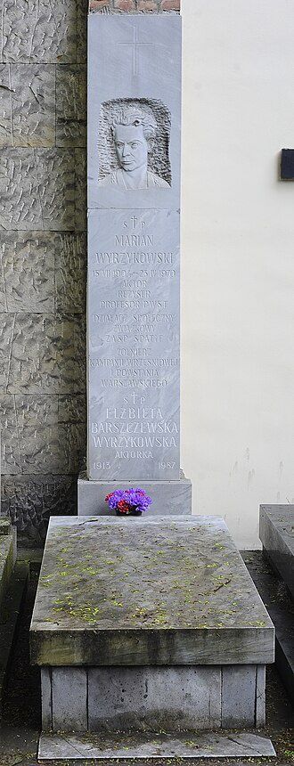 Grób Elżbiety Barszczewskiej i Mariana Wyrzykowskiego