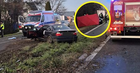 21-latek za kierownicą BMW. Tragiczny wypadek. Nie żyje 18-latka