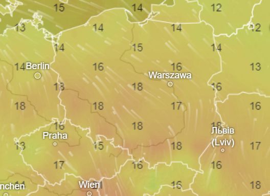 We wtorek termometry w wielu rejonach wskażą co najmniej 18 st. C