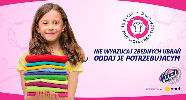 23 tony niepotrzebnych ubrań w akcji Vanisha „Daj swoim ubraniom drugie życie”