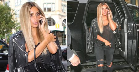 Kim Kardashian w BLOND PERUCE! (ZDJĘCIA)