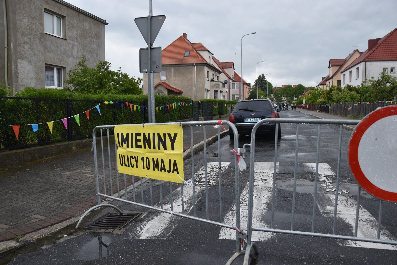 Na czas imienin ulica była wyłączona z ruchu