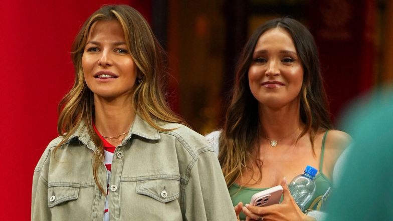 Anna Lewandowska i Marina wspierały mężów podczas meczu