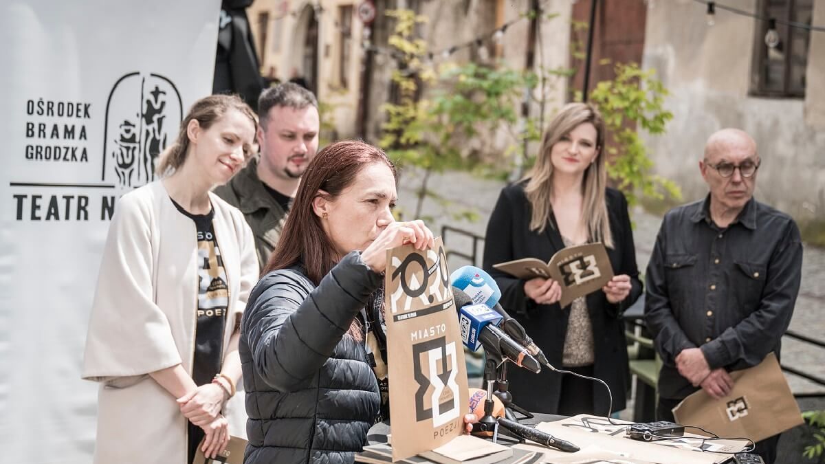Konferencja prasowa "Miasto Poezji" w Lublinie
