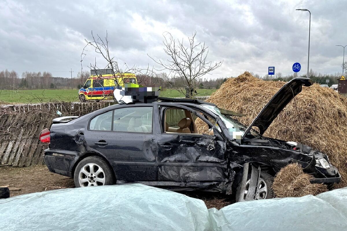 Zderzenie na skrzyżowaniu w Parczewie