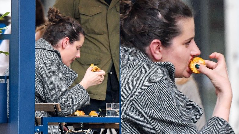 Zofia Zborowska na lunchu z pupilem