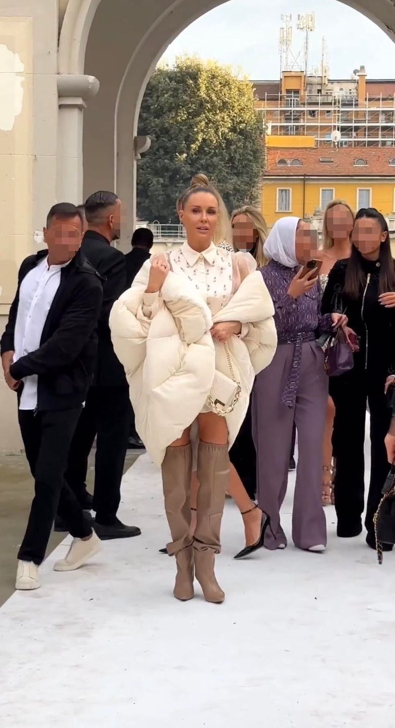 Małgorzata Rozenek na Fashion Weeku w Mediolanie