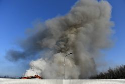 Wielki pożar w Krakowie. Kłęby dymu nad miastem