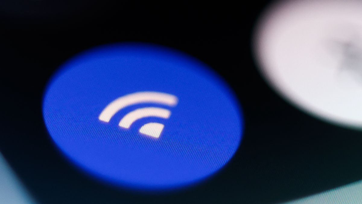 WiFi icon displayed on a phone screen is seen in this illustration photo taken in Krakow, Poland on September 14, 2025. (Photo by Jakub Porzycki/NurPhoto via Getty Images)