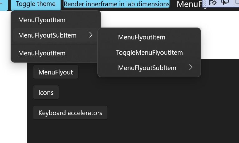 Proponowane odświeżone menu kontekstowe w Windows 10, tutaj na przykładzie ciemnego motywu, źródło: GitHub.