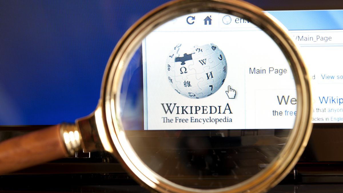 Wikipedia website through a magnifying glass
"Izmir, Turkey - June 12, 2012: Close up to Wikipedia website through a magnifying glass on the laptop.  Wikipedia is the most popular encyclopedia on the web."
DigitalVision
Computer Monitor, Photography, Macro, Web Page, Technology, Editorial, Internet, Sign, browser, Focus - Concept, Searching, Image Focus Technique, Computers, Hyperlink, web browser, Laptop, www, Magnifying Glass, Wikipedia, Computer, Technology Symbols/Metaphors, No People, Close-up, Horizontal, Communications Technology