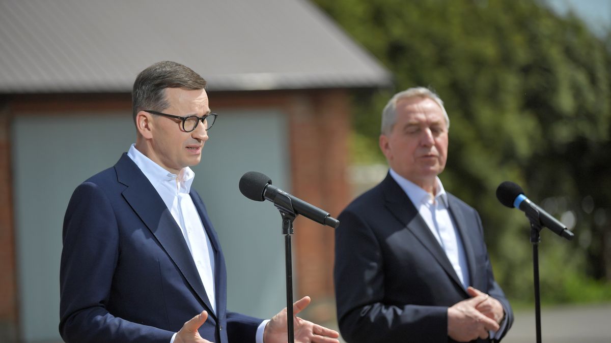 Premier Mateusz Morawiecki i minister rolnictwa Henryk Kowalczyk