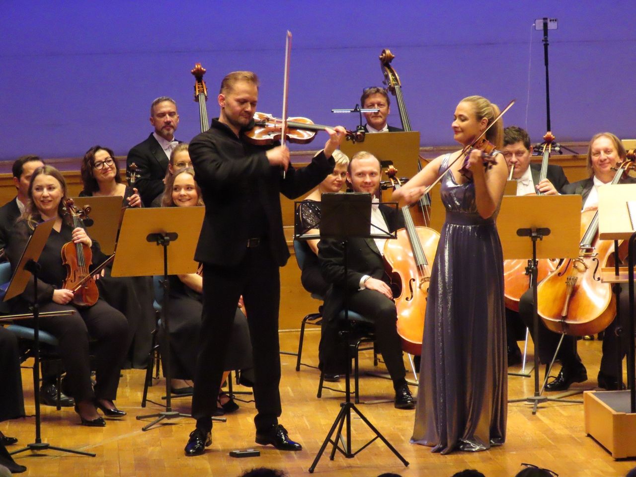 Zielona Góra: W Filharmonii para Lubuszan starła się artystycznie na skrzypce