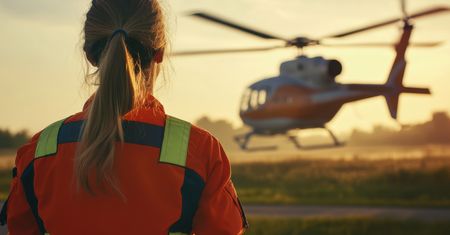 Groźny wypadek pod Gliwicami. Na miejscu lądował śmigłowiec LPR. Do zdarzenia doszło w Sośnicowicach