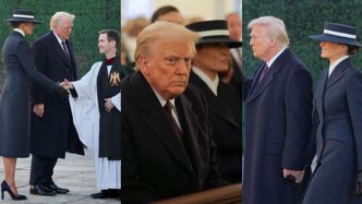 Inauguracja prezydentury Donalda Trumpa. Melania Trump pojawiła się w granatowym płaszczu i kapeluszu podczas mszy w "kościele prezydentów"