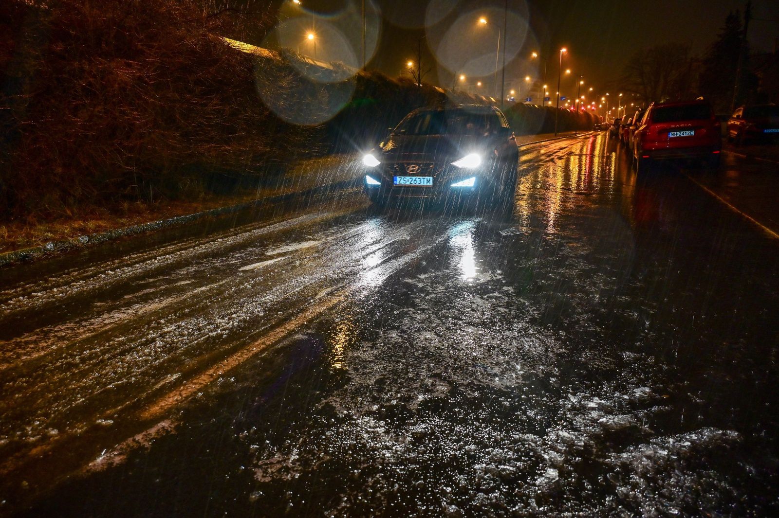 Marznące opady w Szczecinie