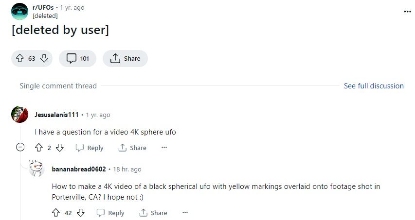 UFO Reddit