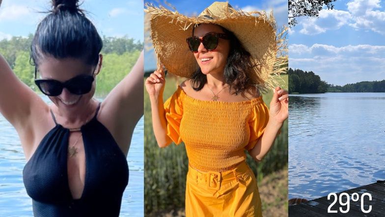 Katarzyna Cichopek na łonie natury