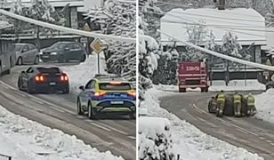Mustang kontra polska zima. Nagranie jest hitem sieci