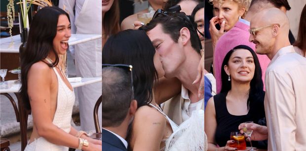 Dua Lipa zainaugurowała TRZYDNIOWE WESELE w zachwycającej kreacji. Na Sycylię przybyli m.in. Charli XCX z mężem (ZDJĘCIA)