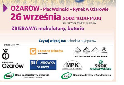 Ożarów: "Wrzosy za surowce wtórne" akcja Echa Dnia w piątek 26 września