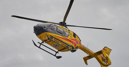 Balon spadł na Podlasiu. Dwie osoby zostały poważnie ranne