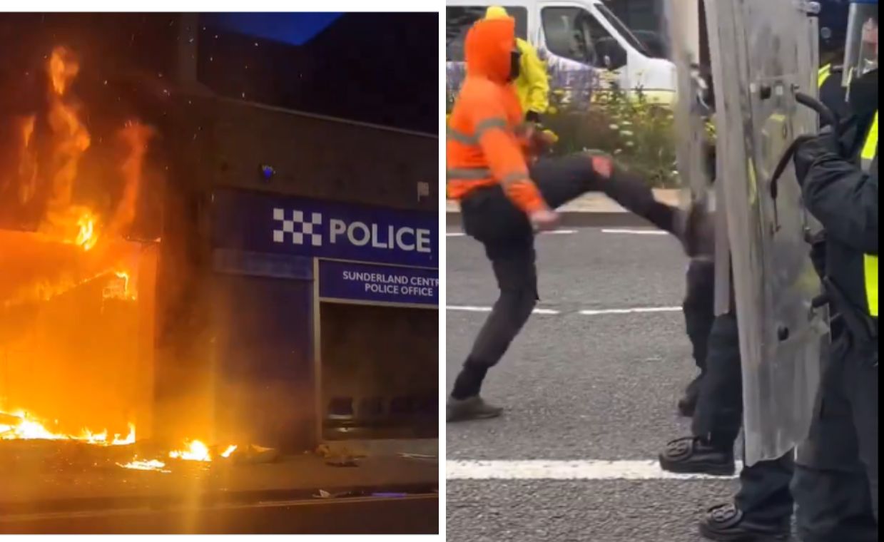 Violent riots erupt in England, Sunderland following Southport tragedy