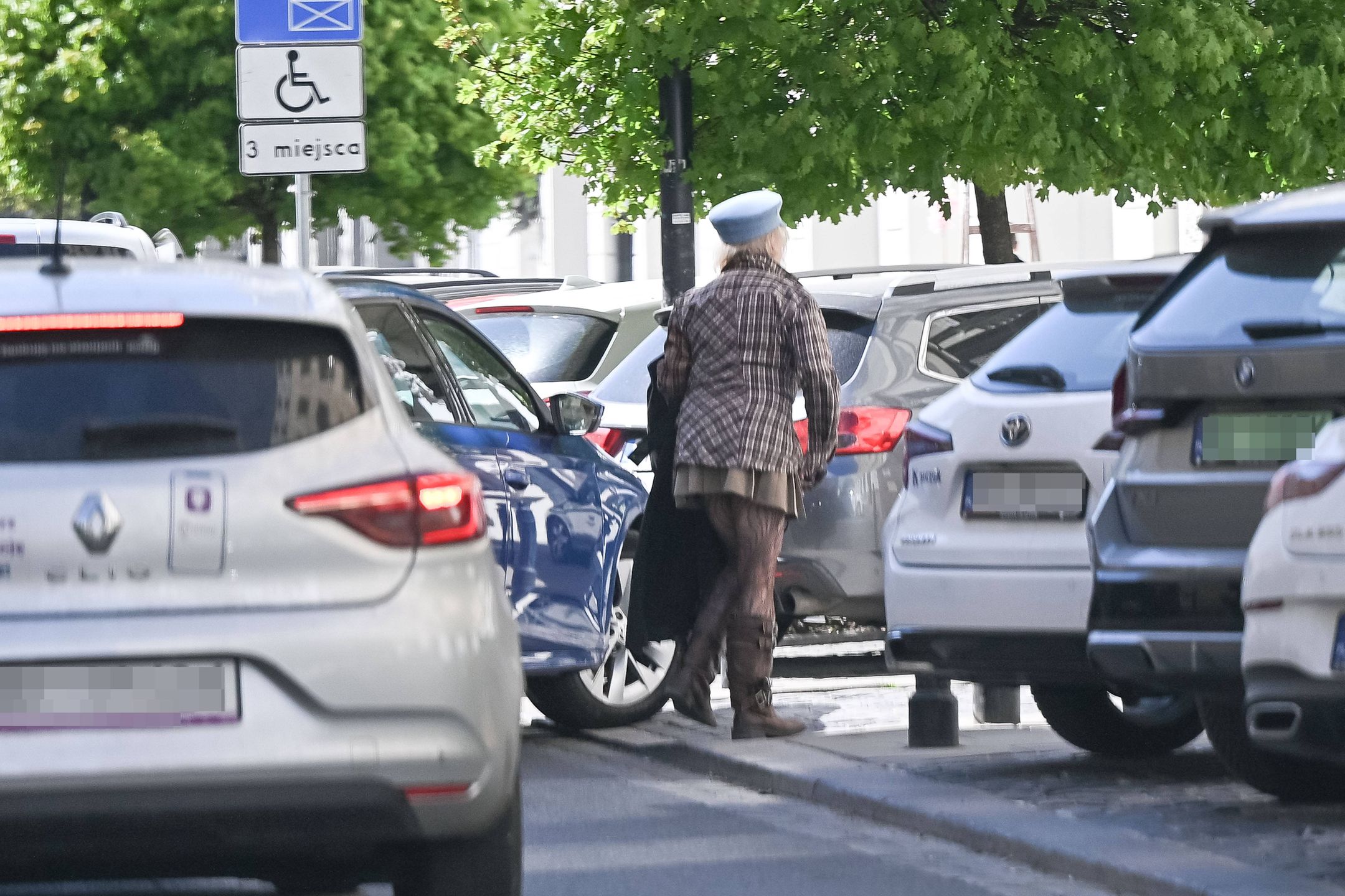 Katarzyna Figura na ulicach Warszawy