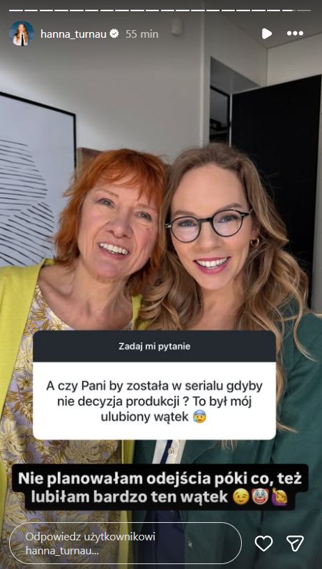 Hanna Turnau żegna się z "M jak miłość"