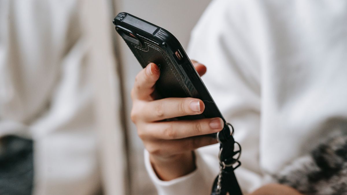 smartfon, kobieta